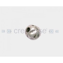 ENTREPIEZA ZAMAK BOLA MARTILLEADA 14MM (ID 5MM) PLATA VIEJA