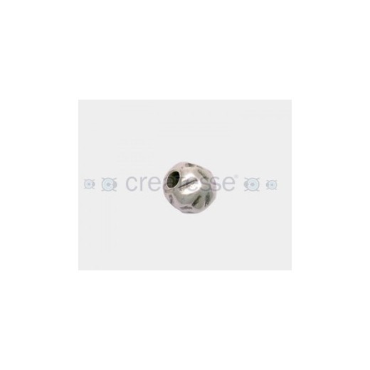 ENTREPIEZA ZAMAK BOLA MARTILLEADA 14MM (ID 5MM) PLATA VIEJA