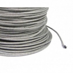 CORDON ALGODON ENCERADO 1,30MM 009 GRIS 100M