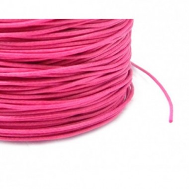 CORDON ALGODON ENCERADO FUCSIA 100M