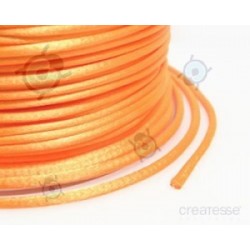 CORDON COLA RATON 3MM N.72 NARANJA FLUOR - 5 METROS