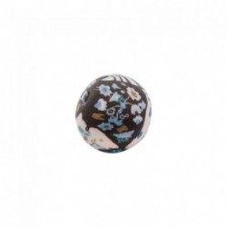 BOLA FIMO (ID 2MM) ABBASI FLORES AZUL Y MARRON