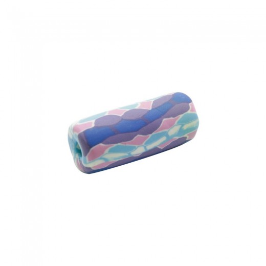 TUBO FIMO GAUDI 21X11MM AZUL Y MALVA