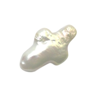 PERLA BIWA CRUZ BLANCA 16X11MM