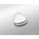 ENTREPIEZA PLATA CORAZON 10MM (ID 1,20 MM)