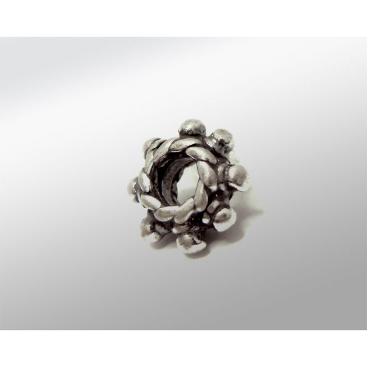 ENTREPIEZA PLATA DAISY 7X3MM (ID 2MM)