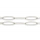 Cadena eslabones ovalados plata 1m