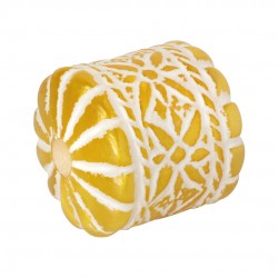 ACRILICO ISTAMBUL CILINDRO 19X18 ORO Y BLANCO - 2 UNIDADES (ID 3MM)