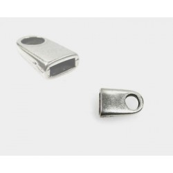 TERMINAL ZAMAK PLANO (ID 6X2) PLATA BRILLANTE