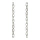 CADENA ESLABONES OVALADOS Q179 PLATA VIEJA