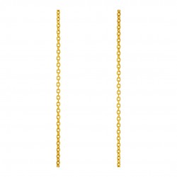 CADENA SOLDADA TIPO ANCORA 3MM DORADO BRILLANTE