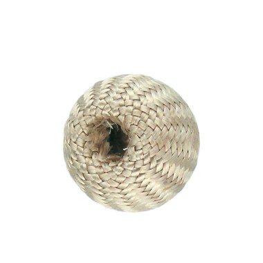 BOLAS DE TELA TEJIDAS BEIGE - 5 UNIDADES