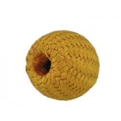 BOLAS DE TELA TEJIDAS NARANJA - 5 UNIDADES