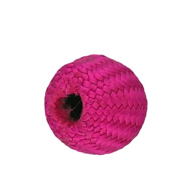 BOLAS DE TELA TEJIDAS FUCSIA - 5 UNIDADES