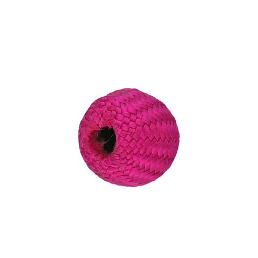BOLAS DE TELA TEJIDAS FUCSIA - 5 UNIDADES