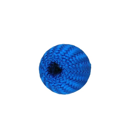 BOLAS DE TELA TEJIDAS AZUL - 5 UNIDADES