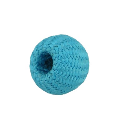 BOLAS DE TELA TEJIDAS TURQUESA - 5 UNIDADES
