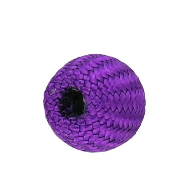 BOLAS DE TELA TEJIDAS MORADO-5 UNIDADES