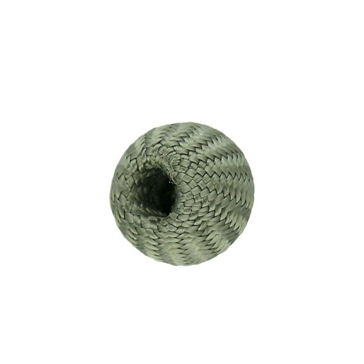 BOLAS DE TELA TEJIDAS BRONCE - 5 UNIDADES