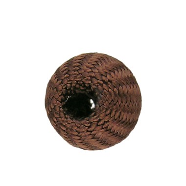 BOLAS DE TELA TEJIDAS MARRON - 5 UNIDADES