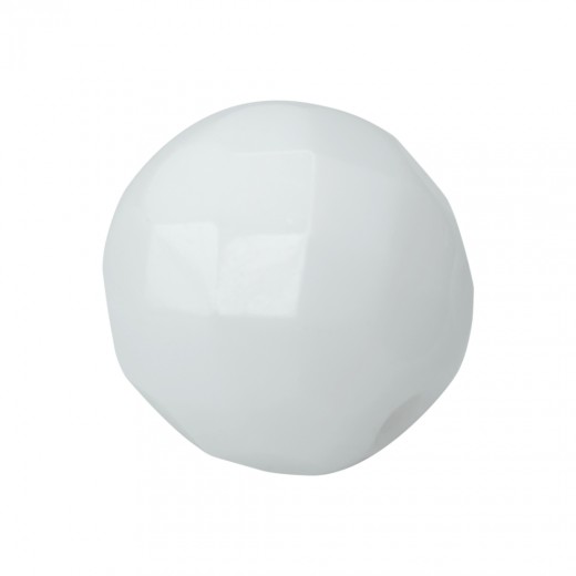 BOLA FACETADA 4MM BLANCO OPACO 0300 PAQUET 100 UNIDADES