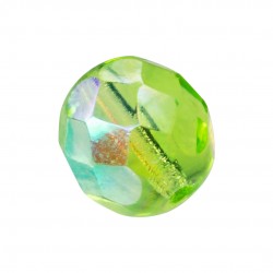 BOLA FACETADA 6MM 5004 PERIDOTO AB (25 UNIDADES)