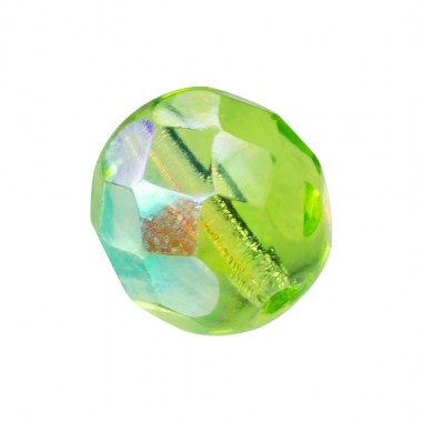 BOLA FACETADA 6MM 5004 PERIDOTO AB (25 UNIDADES)