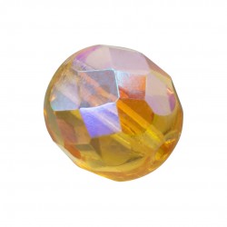 BOLA FACETADA 8 MM AB TOPAZ - 25 UNIDADES