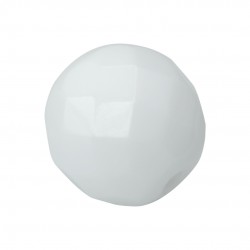 BOLA FACETADA 12 MM 0300 BLANCO OPACO