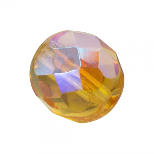 BOLA FACETADA 12MM 1004 AB TOPAZ CRISTAL CHECO