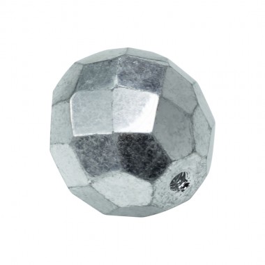 BOLA FACETADA 12MM 27000 PLATA 2X