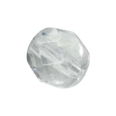 BOLA FACETADA 6MM 0001 CRISTAL (25 UNIDADES)