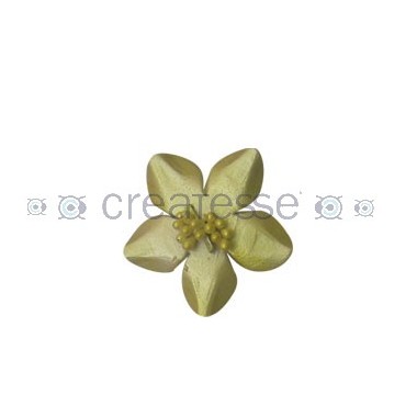 FLOR CUERO REF.10 45MM 42 DORADO METALIZADO