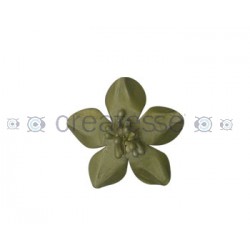 FLOR CUERO REF.10 45MM 54 BRONCE METALIZADO