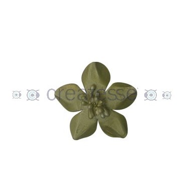 FLOR CUERO REF.10 45MM 54 BRONCE METALIZADO