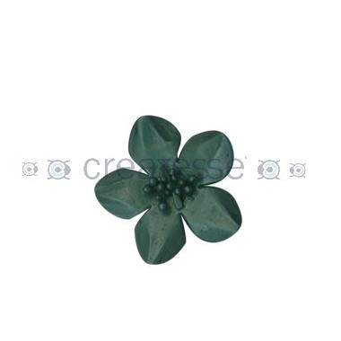 FLOR CUERO REF.10 45MM 58 AZUL METALIZADO