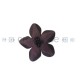 FLOR CUERO REF,10 45MM 64 MORADO METALIZADO