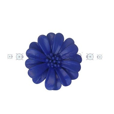 FLOR CUERO REF. 15 50MM 6 AZUL OCEANO