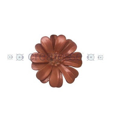 FLOR CUERO REF. 15 50MM 43 COBRE METALICO