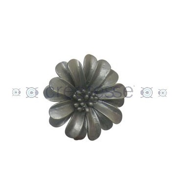 FLOR CUERO REF. 15 50MM 47 ALUMINIO METALIZADO