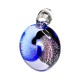 DISCO CRISTAL MACIZO ESPIRAL 33 MM AZUL