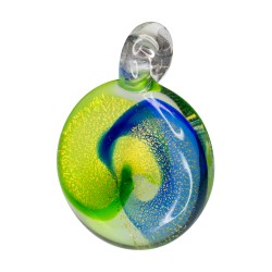 DISCO CRISTAL ESPIRAL 33 MM VERDE