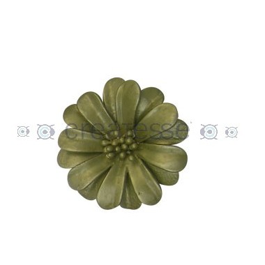 FLOR CUERO REF. 15 50MM 54 BRONCE METALIZADO