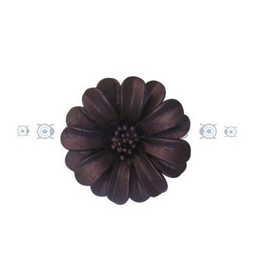 FLOR CUERO REF. 15 50MM 64 MORADO METALIZADO