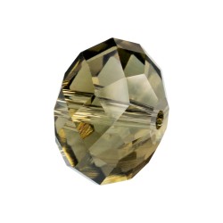 RONDELLA CRISTAL FACETADA 10X14MM -4 UND BLACK DIAMOND