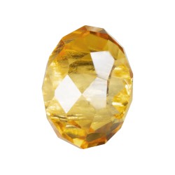 RONDELLA CRISTAL FACETADA 8X10MM TALADRO 3MM LIGHT TOPAZ