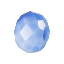 RONDELLA CRISTAL FACETADA 8X10MM CALCEDONIA - 10 unidades