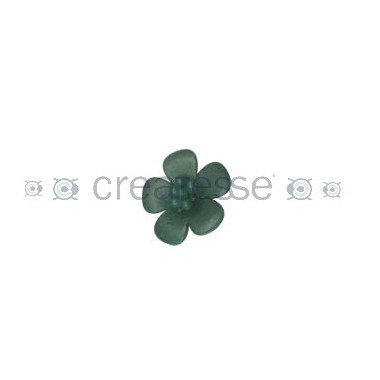 FLOR CUERO REF.99 25MM 58 AZUL METALIZADO
