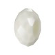 RONDELLA CRISTAL FACETADA 10X14MM TALADRO 5MM WHITE ALABASTER