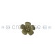 FLOR CUERO REF.99 25MM 54 BRONCE METALIZADO